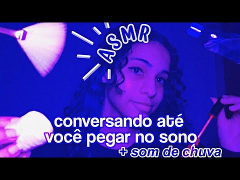 asmr | conversando até você mimir (com som de chuva) 🦭🤍