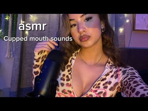 ASMR | cupped mouth sounds 🐆💕