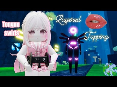 Roblox ASMR tongue swirls tapping whispers and mouth sounds for relaxation 