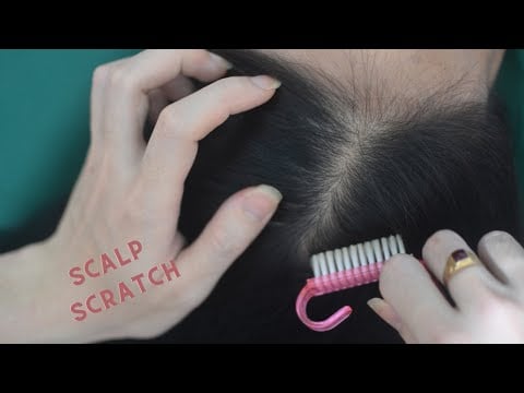 ASMR Tingling Head Scratching And Hair Combing On Real Person, Sounds For Reduce Anxiety