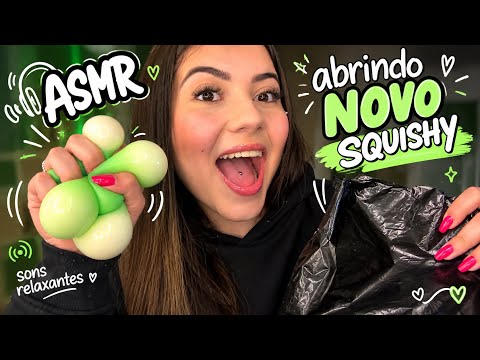 ASMR abrindo novo SQUISHY 🥰🟢💤