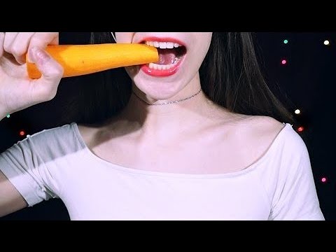 ASMR 1lb Carrot Challenge 🥕 Eating Sounds ♥ [RECOVERED VIDEO]