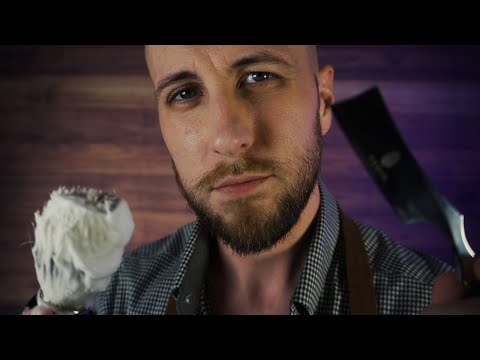 ASMR Barbershop, Cut and Shave, Pampering and Aloe Treatment