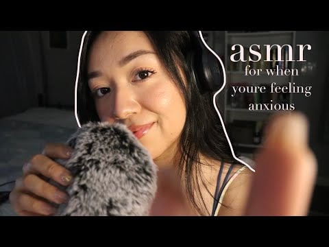 Watch this if you're feeling anxious | affirmations & fluffy mic asmr
