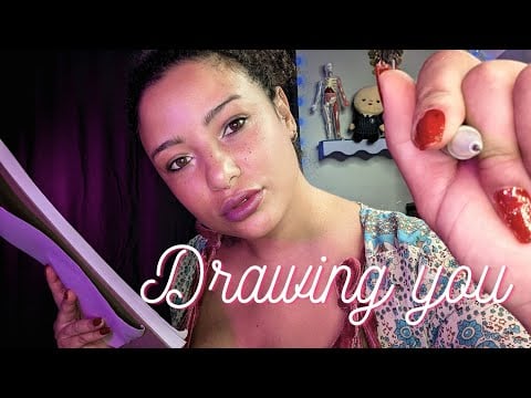 ASMR Flirty Artist Roleplay: Drawing My Crush (South African Accent)