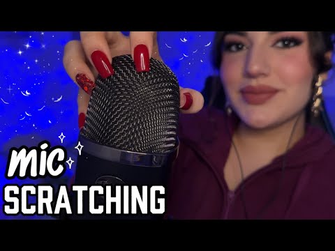 ASMR MIC SCRATCHING y Susurros😴 *muy INTENSO y COSQUILLOSO*