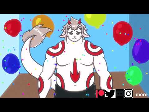 Jay's Birthday - Buff Demon Mode Cake Noms 🎂  FURRY ASMR
