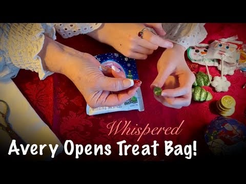 Granddaughter opens Christmas treat bag! (Whispered only) 