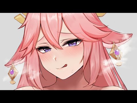 [3DIO ASMR] Sleeping On Top Of Yae Miko (Heartbeats & Breathing)