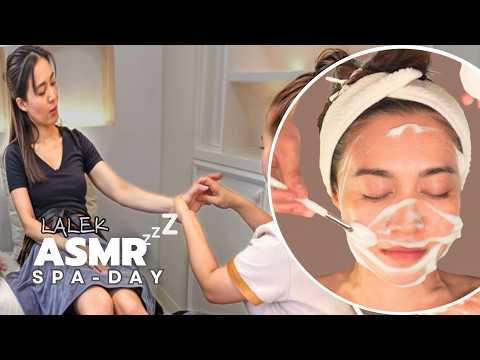 Relaxing ASMR Spa Day✨ Hand, Foot, and Facial Pampering