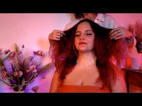 ASMR Persona Reale LIGHT TOUCH | Pulizia ENERGETICA | Cord Cutting | Coccole ai Capelli