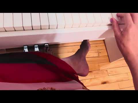 ASMR existential piano playing bare foot