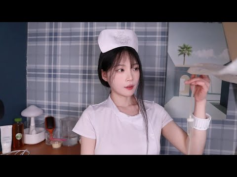 ASMR(Sub✔)1인실 VIP를 위한 간호사의 케어 서비스💊 / Nurse care service for single room VIP