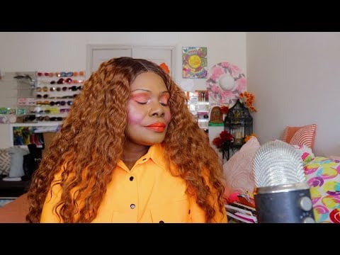 Peachy Sunset Autumn ASMR Makeup tutorial