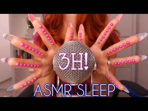 ASMR BRAIN Massage 🌟 3 Hours 🌟 Mic Scratching, Crunchy Sounds, Mic Brushing, Tapping ~ No Talking