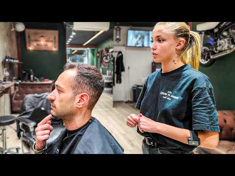Shave & Mask with Cheeky Barber (Watch Out for the 😛) [ASMR] – Nantes 🇫🇷