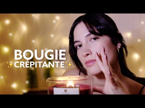 ASMR ☁️ N°2 BOUGIE CRÉPITANTE AU COIN DU FEU 🎄 (crépitement, tapping)