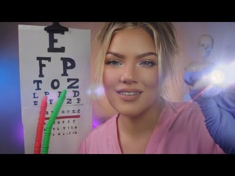 ASMR Exame de Olhos | Exame completo e detalhado com Oftalmologista