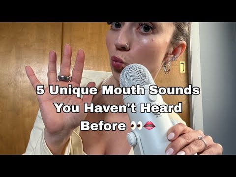 ASMR| 100% Volume, 5 MORE Unique Wet Mouth Sounds You’ve Never Heard Before 👀