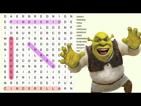 ASMR | Shrek Word Search