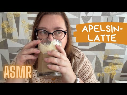 ASMR på svenska: Kaffe latte med apelsin och choklad  🍊
