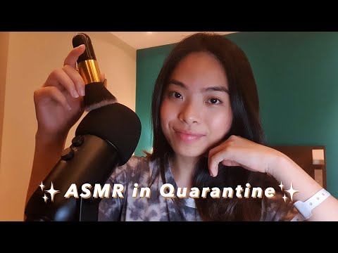 [ASMR] Chill Whisper Ramble in Quarantine ✧ with Mic Brushing & Tapping