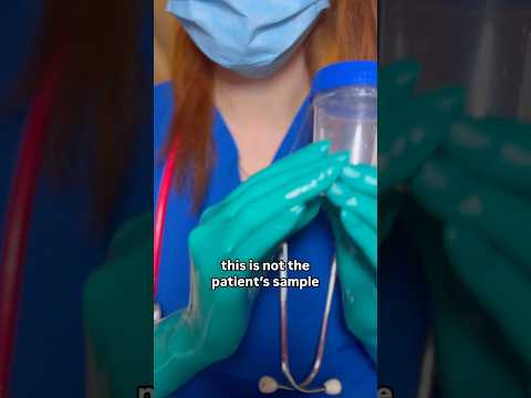 If this is not the patient’s sample… who is this??? #medicalexam #nurse #glovesounds