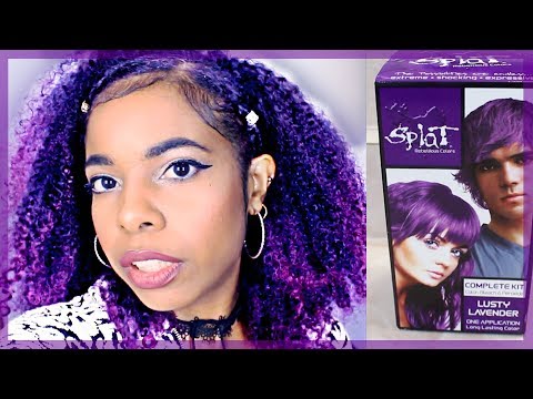 HOW I DYE MY HAIR PURPLE // CURLY NATURAL HAIR⎜Seana Sparkle⎜Daseana ♥