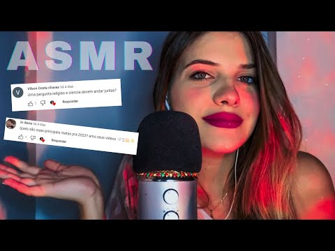 ASMR ONLY WHISPERS: Respondendo as perguntas de vocês!