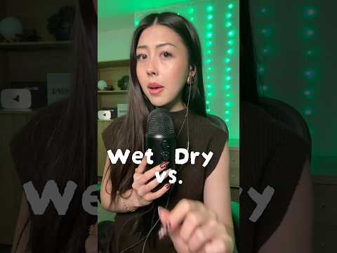 ASMR wet vs dry mouth sounds #asmr