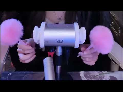 Deep Ear Cleaning & Relaxing ASMR: Goose Feather, Tuning Fork, Shaving&Hair Wash Sounds (No Talking)