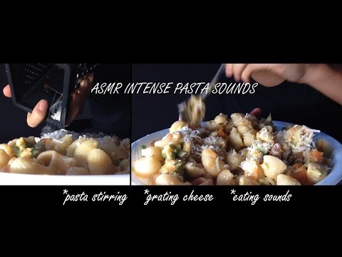 ASMR INTENSE CREAMY PASTA SOUNDS, CHEESE GRATING, EATING GOOD YALL