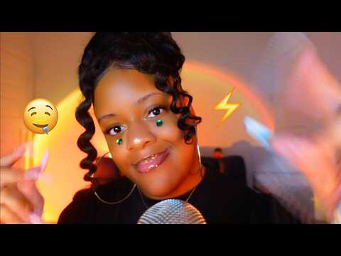 FAST Unpredictable ASMR Triggers ♡✨ (Finger Flutters, Mouth Sounds, Nails..)