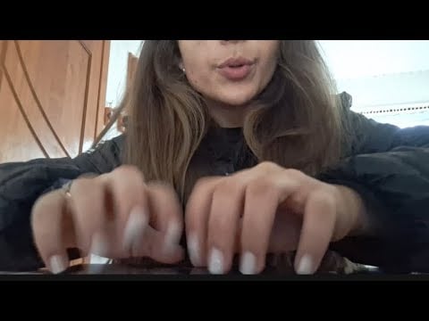 ASMR fast and slow  tapping, scratching and mouth sounds