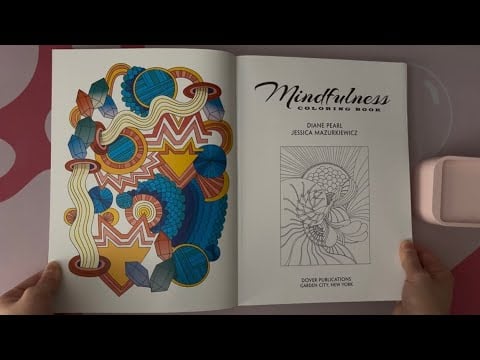 ASMR Flipping Through A Mindfulness Coloring Book | No Talking