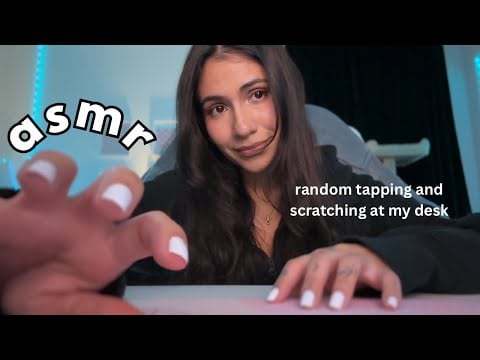 ASMR | random lofi tapping & scratching 😴 (short nails + whispering)