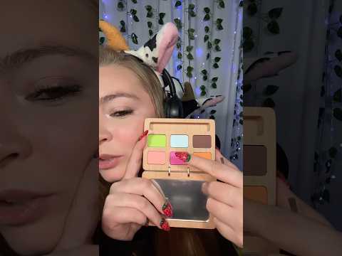 ASMR wooden makeup PART 2 #asmr #shorts