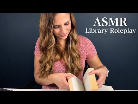 ASMR Library Roleplay 📚 Keyboard Clicking, Tapping, Tracing & Book Triggers