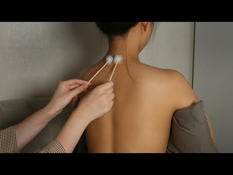 ASMR 친구 머리, 등 팅글마사지 해주기 • Scratching,Brushing,Tracing,Oil massage/No Talking