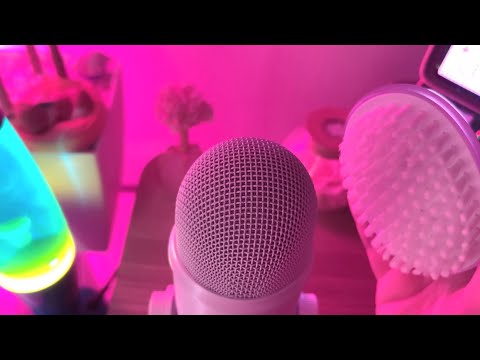 ASMR Fast and Aggressive Mic Brushing [Bristle Brush] | NO TALKING