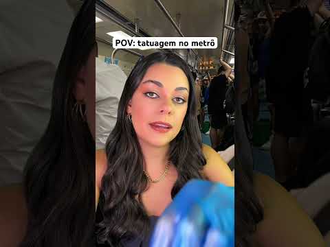 POV: tatuagem no metrô #asmr #humor #shorts #comedia