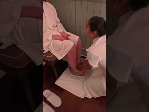 Increíble masaje de pies y exfoliación de cuerpo completo #massage #relax #short #travel