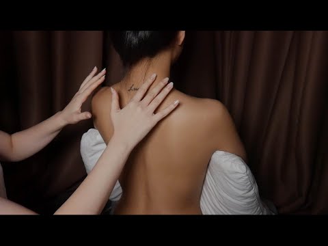 ASMR 친구의 등을 간질간질 팅글마사지 해주기 / Scratch, Brushing, Tracing / No Talking