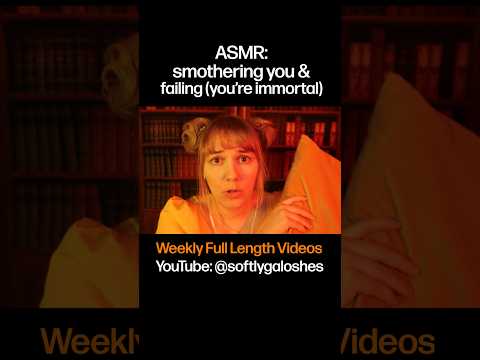 you're the last witness and I got to take care of ya!!! it's smothering time!! #asmr
