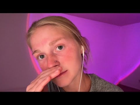 ASMR Positive Affirmations For Self Love💕 (face brushing)