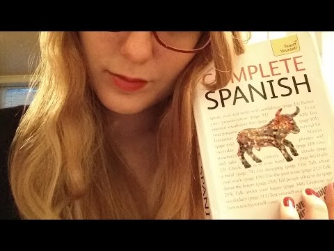 ASMR Spanish Español Teacher Role Play - Whisper & soft spoken, writing sounds