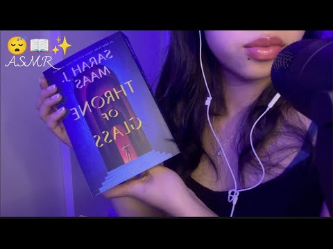 Reading Throne of Glass | inaudible whispering | ASMR