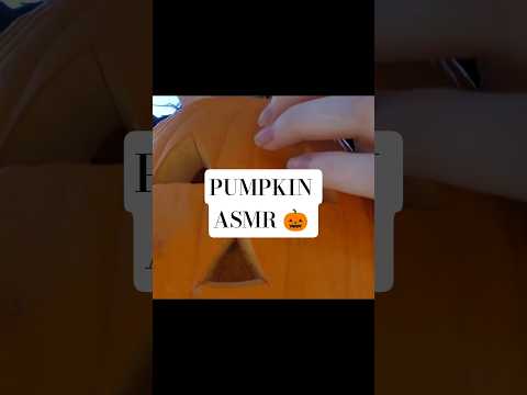 PUMPKIN ASMR #asmr #satisfying #asmrsounds #asmrtapping #asmrscratching #tingles