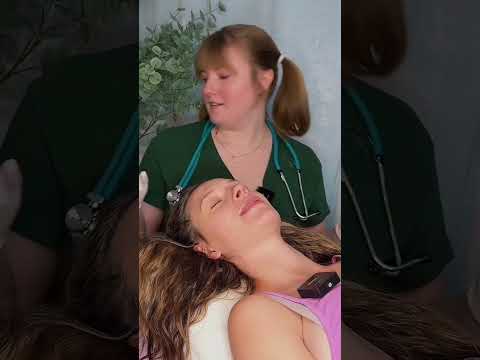 ASMR Hearing Exam 🩵 #asmr #asmrsounds #asmrtingles #asmrmedical