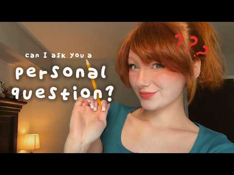 asmr 💭 asking you random personal questions - ear to ear soft spoken asmr for RELAXATION 💤